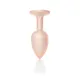Анальна пробка - Jewellery Pearl Gold Plug Clear S
