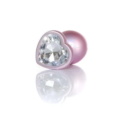Анальная пробка — Jewellery Pearl Pink Heart Plug Clear L