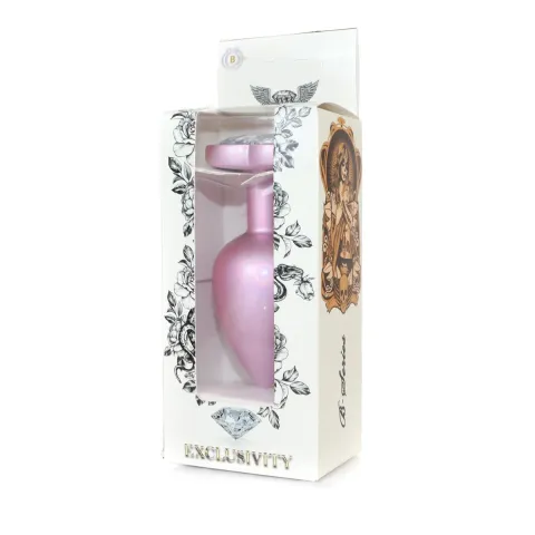 Анальная пробка — Jewellery Pearl Pink Heart Plug Clear L