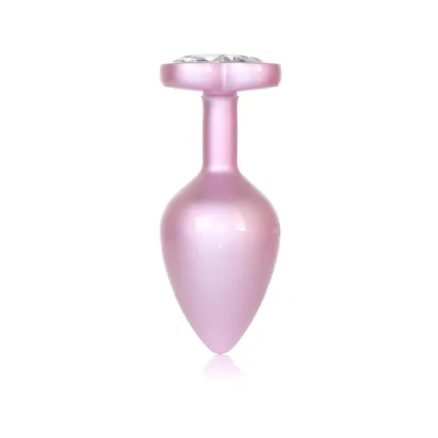 Анальная пробка — Jewellery Pearl Pink Heart Plug Clear M
