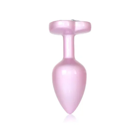 Анальная пробка — Jewellery Pearl Pink Heart Plug Clear S