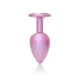 Анальна пробка - Jewellery Pearl Pink Plug Clear L