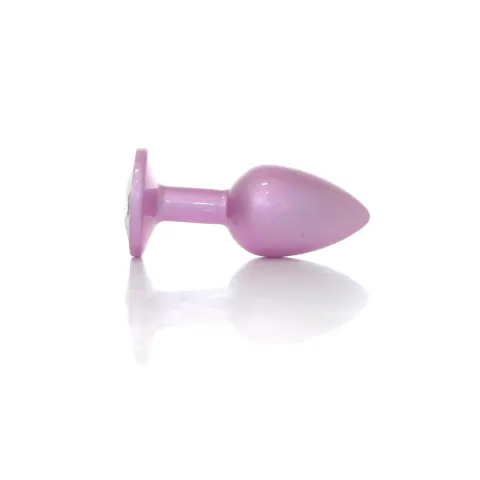 Анальна пробка - Jewellery Pearl Pink Plug Clear S
