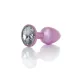 Анальна пробка - Jewellery Pearl Pink Plug Clear S