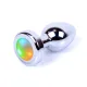 Анальна пробка - Jewellery Silver Plug Disco Flashlight