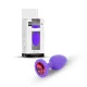 Анальная пробка — Jewellery Silicone Purple Plug M Red