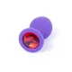 Анальная пробка — Jewellery Silicone Purple Plug M Red