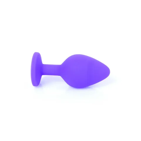 Анальная пробка — Jewellery Silicone Purple Plug M Red