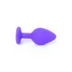 Анальная пробка — Jewellery Silicone Purple Plug M Red
