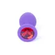 Анальная пробка — Jewellery Silicone Purple Plug M Red