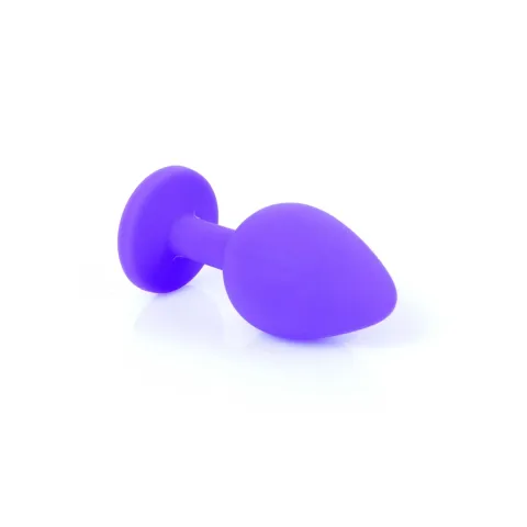 Анальная пробка — Jewellery Silicone Purple Plug M Red