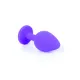 Анальная пробка — Jewellery Silicone Purple Plug M Red