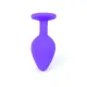 Анальная пробка — Jewellery Silicone Purple Plug M Red