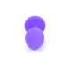 Анальна пробка - Jewellery Silicone Purple Plug S Red