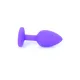 Анальна пробка - Jewellery Silicone Purple Plug S Red