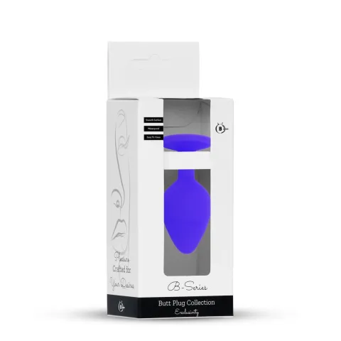 Анальна пробка - Jewellery Silicone Purple Plug S Red