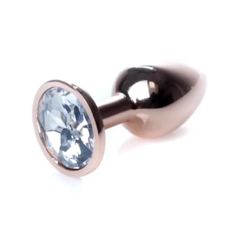 Анальна пробка - Jewellery Red Gold PLUG- Clear