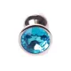 Анальна пробка - Jewellery Red Gold Plug Light Blue