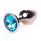Анальна пробка - Jewellery Red Gold Plug Light Blue