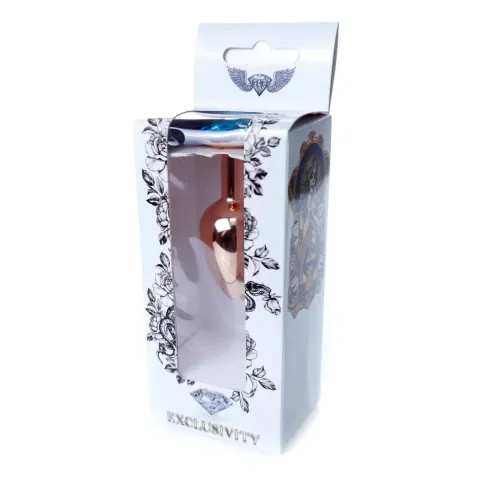 Анальна пробка - Jewellery Red Gold Plug Light Blue