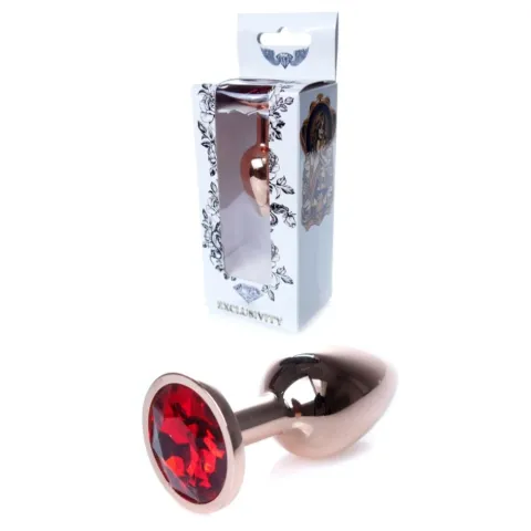 Анальна пробка - Jewellery Red Gold PLUG- Red