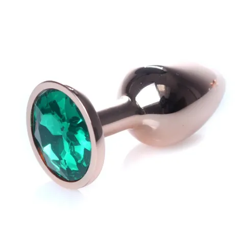 Анальна пробка - Jewellery Red Gold Plug Green