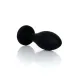 Анальна пробка - Jewellery Silicone Black Plug L Clear