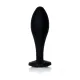 Анальна пробка - Jewellery Silicone Black Plug L Clear