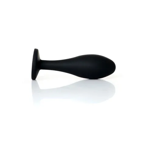 Анальная пробка — Jewellery Silicone Black Plug M Clear