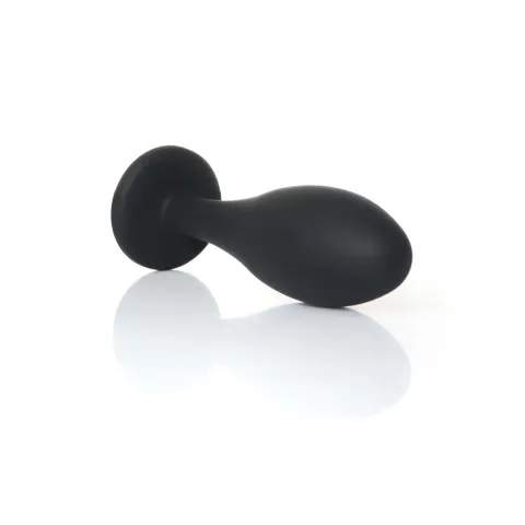 Анальная пробка — Jewellery Silicone Black Plug M Clear