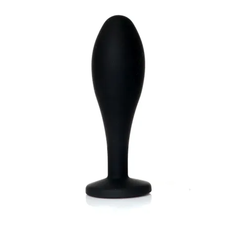 Анальная пробка — Jewellery Silicone Black Plug M Clear