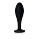 Анальная пробка — Jewellery Silicone Black Plug M Clear