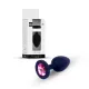 Анальная пробка — Jewellery Silicone Black Plug M Pink