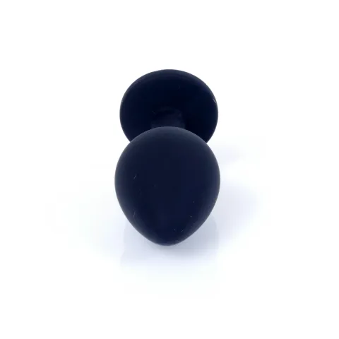 Анальная пробка — Jewellery Silicone Black Plug M Pink