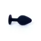 Анальная пробка — Jewellery Silicone Black Plug M Pink