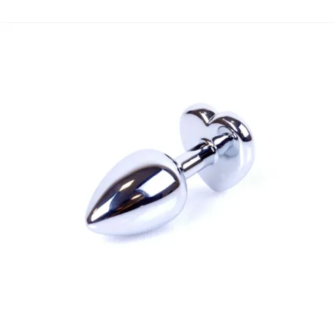 Анальная пробка — Jewellery Silver  Heart PLUG — фиолетовая
