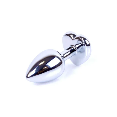 Анальна пробка - Jewellery Silver Heart Plug - Red