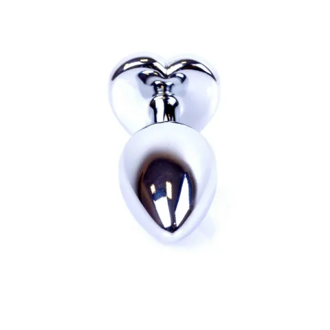 Анальна пробка - Jewellery Silver Heart Plug - Red