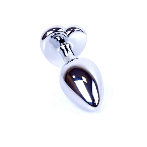 Анальна пробка - Jewellery Silver Heart Plug - Red