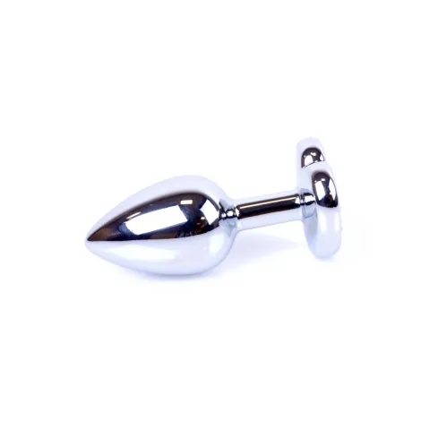 Анальна пробка - Jewellery Silver Heart Plug - Red