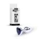 Анальна пробка - Jewellery Silver Heart Plug Black