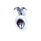 Анальна пробка - Jewellery Silver Heart Plug Black