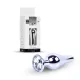 Анальна пробка - Jewellery Silver Long Plug Clear