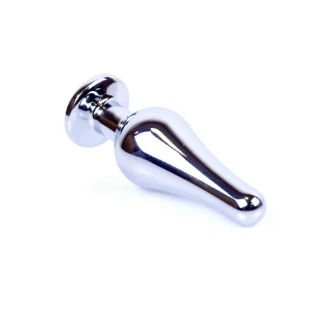 Анальна пробка - Jewellery Silver Long Plug Clear