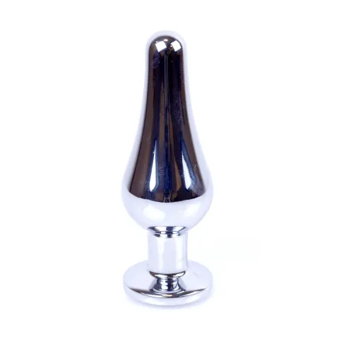 Анальна пробка - Jewellery Silver Long Plug Clear