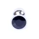 Анальна пробка - Jewellery Silver Plug Black