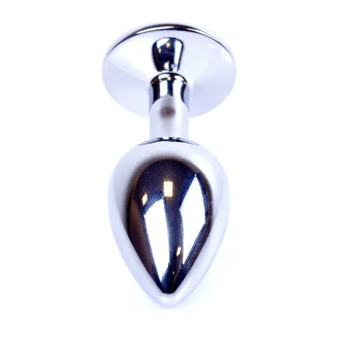 Анальна пробка - Jewellery Silver Plug Black