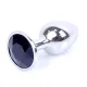 Анальна пробка - Jewellery Silver Plug - Black