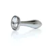 Анальна пробка - Jewellery Silver Plug Clear S