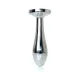 Анальна пробка - Jewellery Silver Plug Clear S